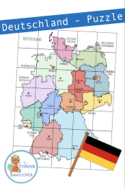 Deutschland Puzzle In 2020 Erdkunde Unterrichtsmaterial Spiele Im Unterricht