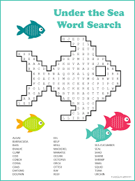 Vocabulary review that's good to fill that last five minutes of class when the children are starting to get restless. Word Searches For Kids