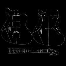I want a black pickguard to get the white/black look like my tele has. 60s Jazzmaster Routing Template Set 3 Piece