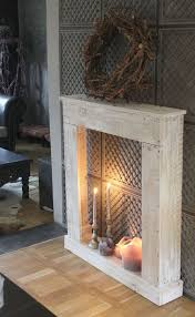 Kaminumrandung Sockel Antik Weiss Kaminkonsole Shabby Chic Dekokamin Kaminsims Diy Fireplace Mantel Diy Fireplace Faux Fireplace