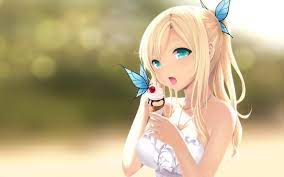 She usually wears her school uniform, often seen her first appearance in the anime was in a set of pink pajamas. Blonde Anime Girls Wallpapers Wallpaper Cave