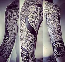 A tattoo sleeve of japanese gray water inked on the arm of a guy. 200 Traditional Japanese Sleeve Tattoo Designs For Men 2021 Dragon Tiger Flower