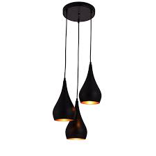 Shop Living District Nora Collection Black 3 Light Pendant Overstock 16150825