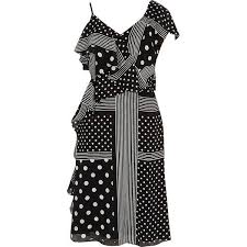 Black And White Spot Midi Dress River Island Black Polka Dot Tie Waist Frill Midi Dress 130 Liked On Polyvore Featuring Dresses Blac Necklines For Dresses Clothes Design Cami Slip Dress