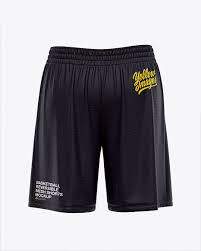 Download Basketball Reversible Mesh Short Mockup Back View In Apparel Mockups On Yellow Images Object Mockups