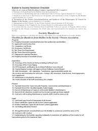 Preparation for a handover (file/or discussion) means that relevant information needs to be. Builder To Rwa Handover Checklist Ownership Apartment