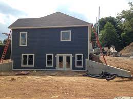 Gray paint can also help add dimension to the rooms of your homes, giving your walls more personality, so they won't feel as bare. Sideleft Side Of House Lp Smart Siding In Sherwin Williams Grays Harbor 6236 Sherwin Williams Grays Harbor Exterior Side Of House House Exterior