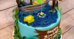 Gone Fishing Cake Gone Fishing Cake Fish Cake Fish Cake Birthday