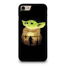 Baby Yoda Sunset Iphone 7 8 Case Iphone Case Cute Cartoon Pictures