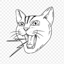Angry Cat Sticker Overlay Design Element Free Image By Rawpixel Com Noon