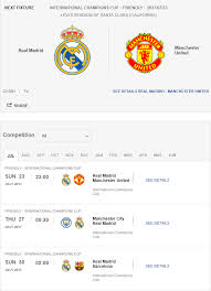 Football Fixture Calendar Magic 103 7 Football Fixtures Football International Champions Cup