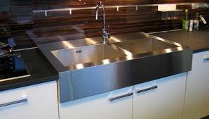The rear up stand prevents spills to hard to clean areas and stops you loosing utensils down the back of the sink. Stainless Steel Countertop Abk Innovent Kitchen Polished
