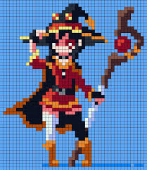 Megumin Pixel Art With Grid For Reddit Friends Album On Imgur This is a beginner's guide to pixel art.