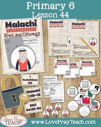 Primary 6 Lesson 44 Malachi Teaches About Tithes And Offerings Kids Sunday School Lessons Bible Lessons For Kids Singing Lessons For Kids