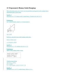 13+ contoh soal cerita trigonometri dan png.berikut dua contoh soal cerita trigonometri dengan pembahasannya. 11 Trigonometri Rumus Sudut Rangkap