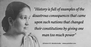 Bandaranaike died on 10 october 2000 of a heart attack at kadawatha, as she was heading home to. 12 Of The Best Quotes By Sirimavo R D Bandaranaike Quoteikon