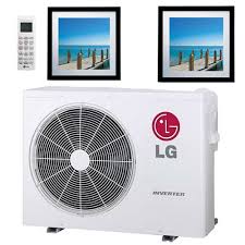 The mini split system keeps all the mrcool diy 3 gen ductless mini split air conditioner. 24k Btu 21 7 Seer Lg Art Cool Gallery Ductless Heat Pump Split System Ha18255 Ingrams Water Air