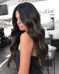 Brown strike as a layer in the middle of black hair makes you look stylish and beautiful with the fashion trend. 20 Brown Highlights On Black Hair That Looks Good Hairstylecamp