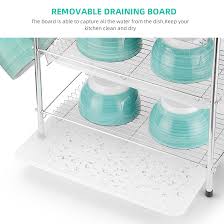 D natural new solid wood luggage rack with shelf with 46 reviews. Stainless Steel Dish Drying Rack 3 Tier Plate Bowl Organizer Cup Holder Sortwise