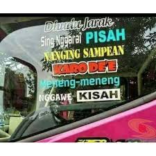 Lumayan buat jadi hiburan kalau lagi macet di jalan. Cutting Sticker Lucu Untuk Kaca Mobil Kata Lucu Buat Di Mobil Truck Pick Up Bus Angkot Dll Shopee Indonesia