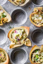 Spicy Tuna Wonton Cups An Easy Hot Appetizer Photo Hot Appetizers Wonton Cups Food