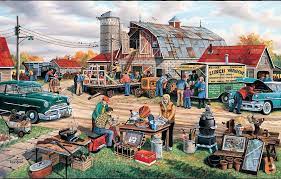 Generally the larger the puzzle, the more you can charge. Country Auction 1000 Pieces Sunsout Puzzle Warehouse Jigsaw Puzzles Art Country Art Puzzle Art