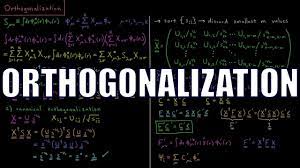 Computational Chemistry 4.26 - Orthogonalization - YouTube