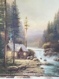 3 thomas kinkade disney 500 x 4 princess puzzles. Thomas Kinkade 3 Jigsaw Puzzles 100 300 And Similar Items
