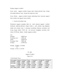 Penganggaran perusahaan anggaran produksi studi kasus 1 pt muri mistor menghasilkan dua jenis produk yaitu produk a dan produk b, kedua produk tersebut dijual di dua daerah pemasaran yang potensial yaitu di daerah x dan daerah y. Anggaran Perusahaan