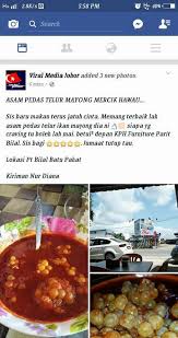 Asam pedas ikan tuna (foto : Jom D Santai Mesra Asam Pedas Telur Mayong Viral Facebook