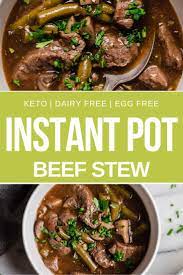 Instant Pot Beef Stew Keto Low Carb Gluten Free Nut Free Recipe Instant Pot Beef Stew Recipe Beef Stew Recipe Keto Beef Stew