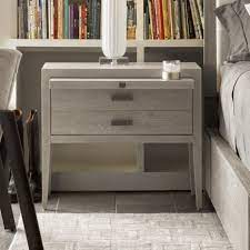 The nightstand stands 33.7 inches high and is 17.7 inches wide. Universal Furniture 1 Drawer Nightstand In Gray Reviews Wayfair