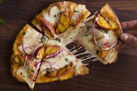 Grilled Peach And Jalapeno Cheddar Flatbread Kraft What S Cooking Recipe Grilled Peaches Peach Recipe Recipes