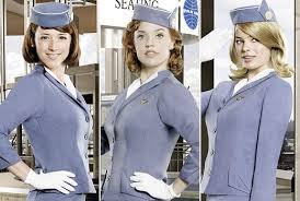 From Pillbox Hat To Bullet Bra The Anatomy Of A Pan Am Stewardess Uniform Tv Guide Sewing Kids Clothes Stewardess Costume Bullet Bra
