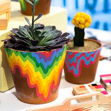 La Original Painted Pots Diy Plant Pot Diy Decorated Flower Pots