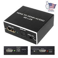 HDMI Stereo Audio Extractor Converter 4K * 2K HDMI to HDMI+ Optical SPDIF  3.5mm* | eBay