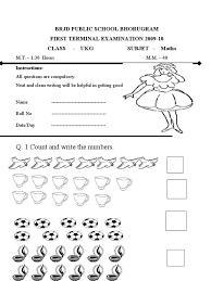 A Nice Question Paper For Class Ukg Maths Created By Sharda Nandal Primary Teacher In 2020 Maths Paper Question Paper Teaching Mathematics