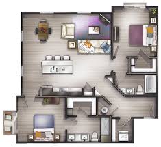 Residents enjoy access to the nashboro village athletic center including a full gym. Studio Apartments Nashville Peyton Stakes Luxury Apartments B5 2 Bed 2 Bath 1344 Sq Ft Starting At 2817 Apartment Layout Small House Plans House Plans