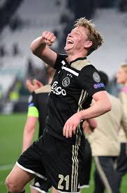 Frenkie de jong is a dutch professional footballer who plays as a midfielder for la liga club barcelona and the netherlands national team. Frenkie De Jong Of Ajax Celebrates Winning The Uefa Champions League Uefa Champions League Champions League Celebrities