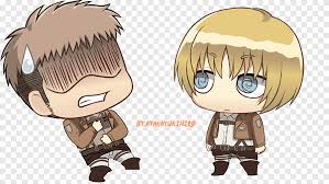 In a nutshell, the protagonist eren enters junior high but has difficulty when he encounters the titans, who also go to their own school. Jean Kirschtein Armin Arlert Attack On Titan Anime A O T Wings Of Freedom Manga Chibi Png Pngegg