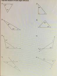 Just like regular numbers, angles can be added to obtain a sum, perhaps for the purpose of determining the measure of an unknown angle. Find The Measure Of Each Angle Indicated Chegg Com