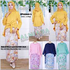 Model baju gamis terbaru 2021: 30 Trend Terbaru Model Baju Tunik Kain Balotelli Poppy Rock