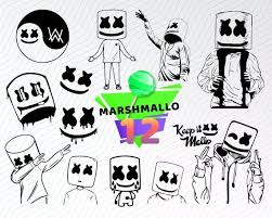 Fortnite battle royale stream marshmello fortnite skin image. Fortnite Marshmello Face Svg