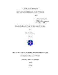 Supaya ayam lebih mudah untuk mengenali lokasi makan dan minum mereka. Doc Pemeliharaan Ayam Petelur Mike Guruh Tamtomo Academia Edu
