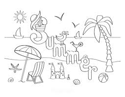 Click a beach picture below to go to the printable pages. 74 Summer Coloring Pages Free Printables For Kids Adults