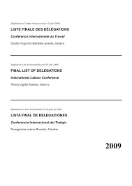 Aida ha ve diğer tanıdıklarınla iletişim kurmak için facebook'a katıl. Liste Finale Des Delegations International Labour Organization
