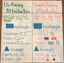 Defining And Non Defining Attributes Anchor Chart Anchor Charts First Grade Anchor Charts First Grade Lessons