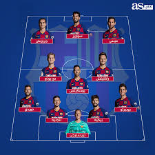 يلعب الفريق في الدوري الإسباني واختير كأفضل فريق كرة قدم في القرن العشرين. Ø§Ù„ØªØ´ÙƒÙŠÙ„ Ø§Ù„Ù…ØªÙˆÙ‚Ø¹ Ù„Ø¨Ø±Ø´Ù„ÙˆÙ†Ø© ÙˆØ±ÙŠØ§Ù„ Ù…Ø¯Ø±ÙŠØ¯ ÙÙŠ ÙƒÙ„Ø§Ø³ÙŠÙƒÙˆ Ø§Ù„Ø£Ø±Ø¶ Ø¥Ù†ÙÙˆØ¬Ø±Ø§Ù