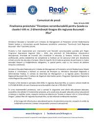 Comunicat De PresÄƒ Finalizarea Proiectului News Ro