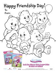 Let them enhance their artful side and print these amazing printable coloring designs for your babies! Care Bears Printable Friendship Day Coloring Page Mama Likes This